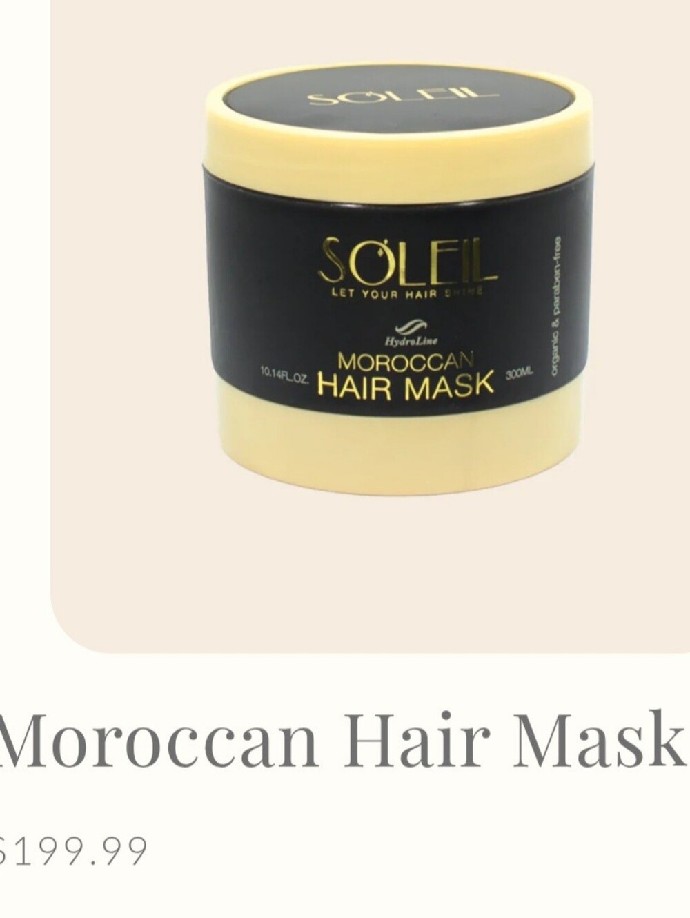 SOLEIL Moroccan Hair Mask